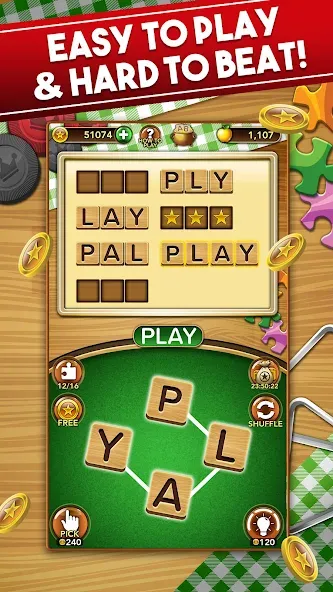Word Collect - Word Games Fun [MOD: без рекламы и безлимитные подсказки] Screenshot 5
