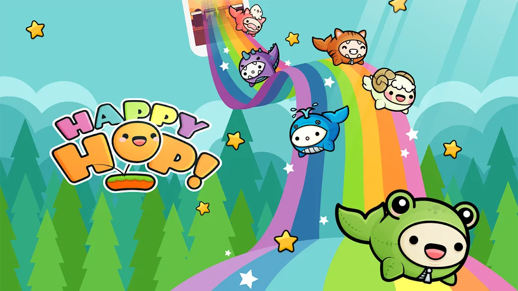 Happy Hop: Kawaii Jump [MOD: безлимитные жизни и открыты все скины] Screenshot 1