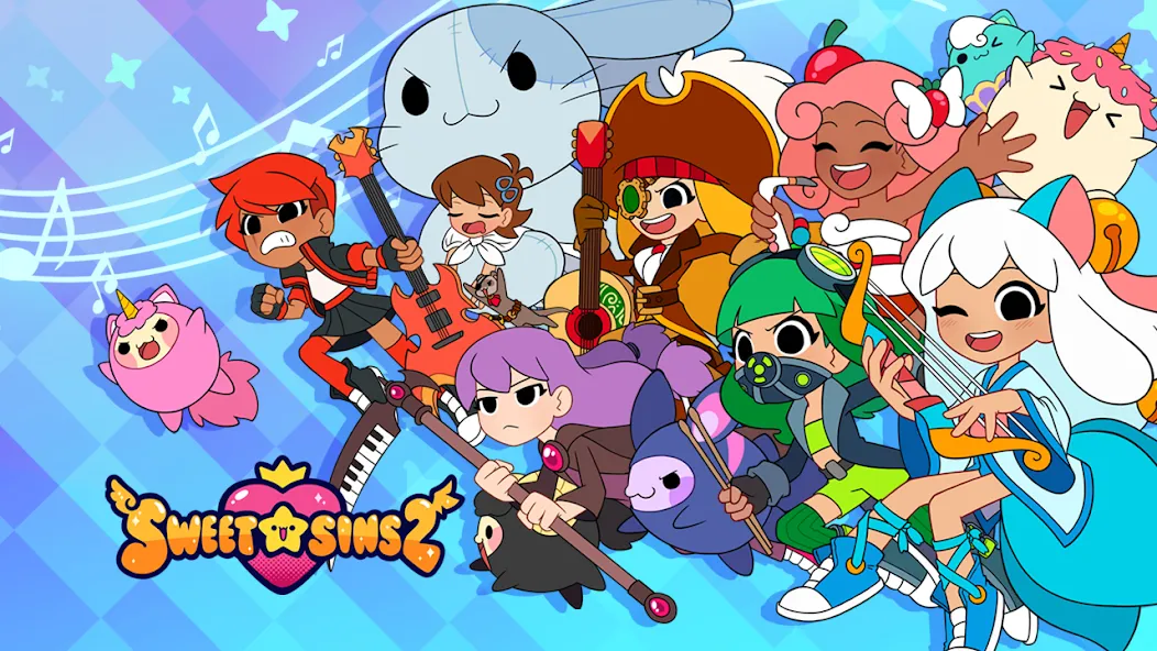 Sweet Sins 2 Rhythm Music Game [MOD: открыты все песни и уровни] Screenshot 1