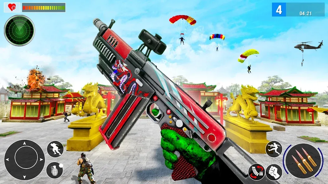 Real Commando Secret Mission [MOD: безлимитные патроны и здоровье] Screenshot 1