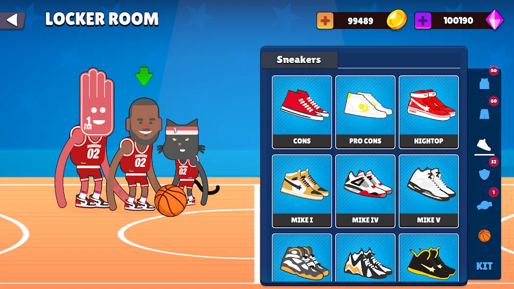 Dunkers 2 [MOD: безлимитные деньги и энергия] Screenshot 3
