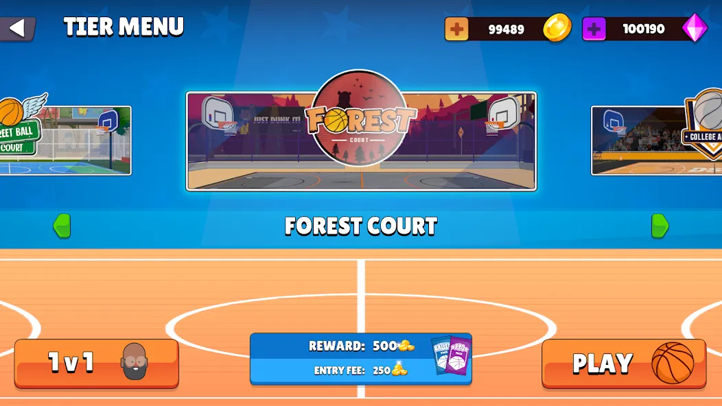 Dunkers 2 [MOD: безлимитные деньги и энергия] Screenshot 4