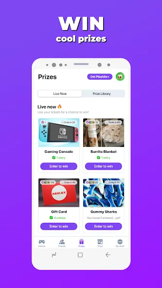 Playbite - Play &amp; Win Prizes [MOD: больше игр и ценных призов] Screenshot 4