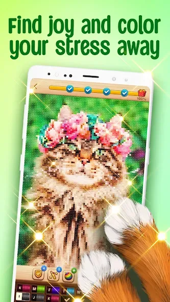 Cross-Stitch: Coloring Book [MOD: без рекламы и все узоры открыты] Screenshot 2