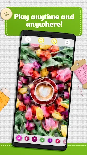 Cross Stitch Coloring Art [MOD: без рекламы и все узоры открыты] Screenshot 5