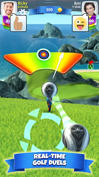 Golf Clash [MOD: безлимитные мячи и бустеры] Screenshot 1