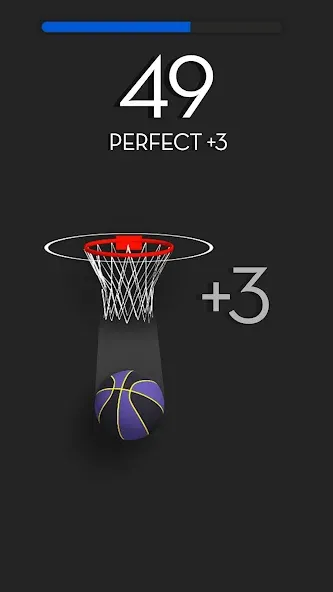 Dunk Stroke-3D Basketball [MOD: безлимитные деньги и все мячи] Screenshot 2