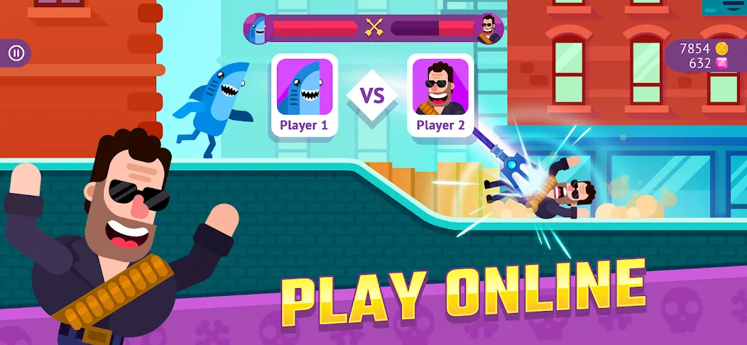 Bowmasters: Archery Shooting [MOD: безлимитные монеты и открытые персонажи] Screenshot 3