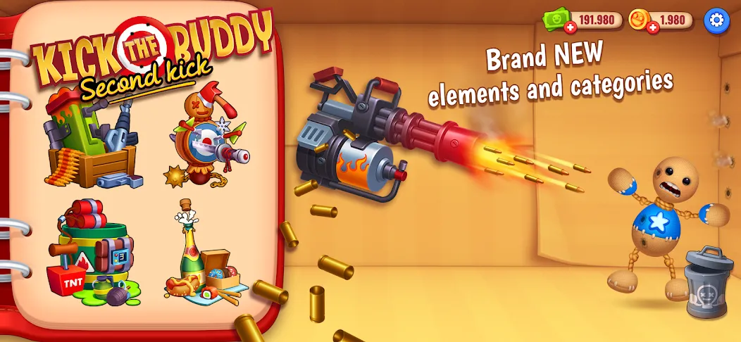 Kick the Buddy: Second Kick [MOD: безлимитные деньги и оружие] Screenshot 2