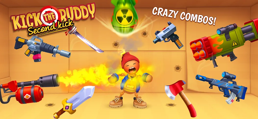 Kick the Buddy: Second Kick [MOD: безлимитные деньги и оружие] Screenshot 5