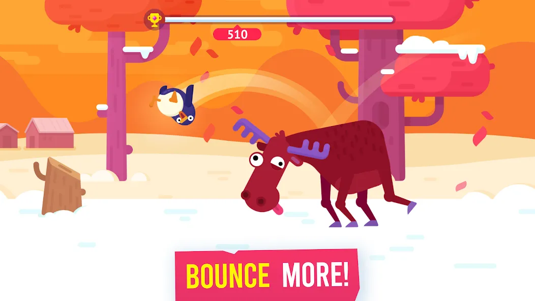 Bouncemasters: Penguin Games [MOD: безлимитные монеты и усиленный прыжок] Screenshot 2
