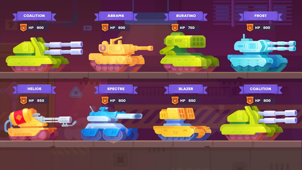 Tank Stars [MOD: много денег и всё разблокировано] Screenshot 1