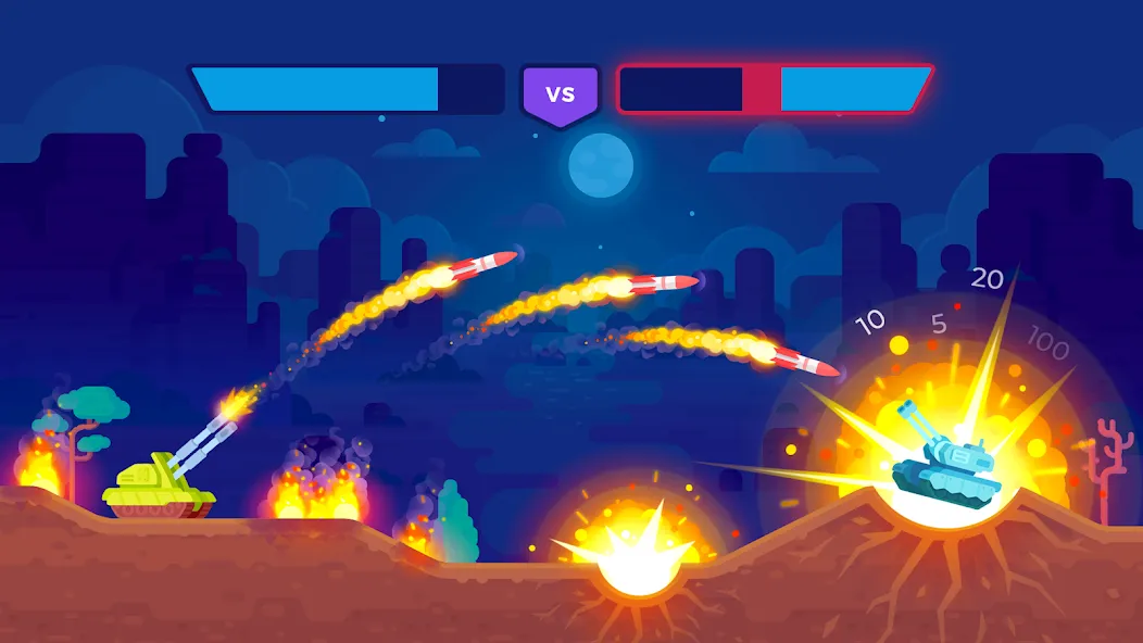 Tank Stars [MOD: много денег и всё разблокировано] Screenshot 2