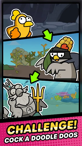 Duck vs Chicken : Idle Defense [MOD: безлимитные деньги и усиленная защита] Screenshot 5