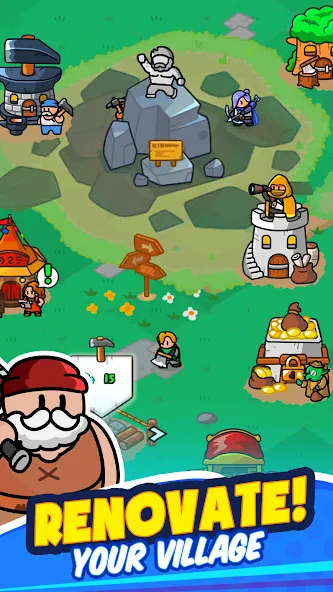 Rumble Heroes - Adventure RPG [MOD: безлимитные деньги и усиленные герои] Screenshot 3
