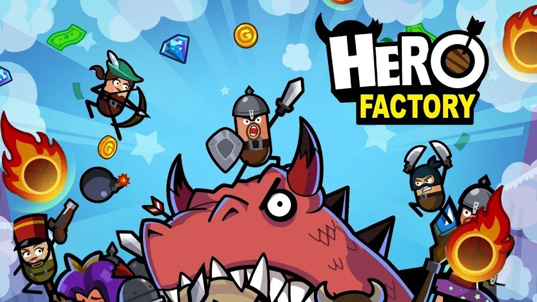 Hero Factory - Idle tycoon [MOD: много денег и все герои] Screenshot 3