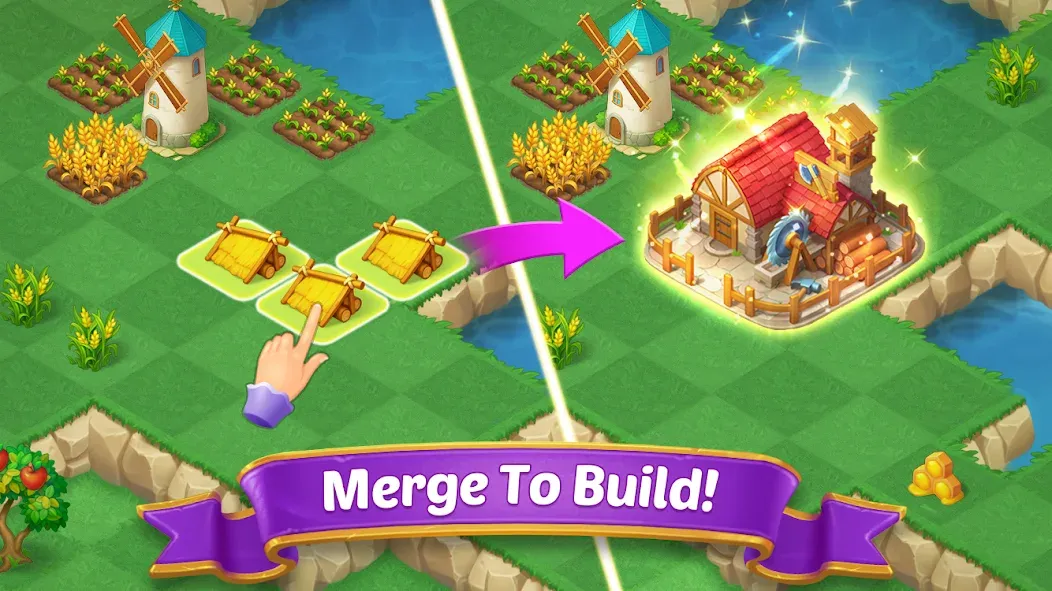 Merge Castle: Match 3 Puzzle [MOD: безлимитные монеты и открытые уровни] Screenshot 3