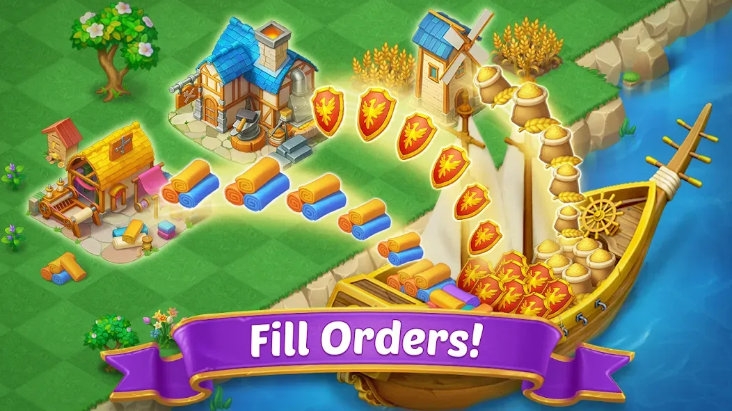 Merge Castle: Match 3 Puzzle [MOD: безлимитные монеты и открытые уровни] Screenshot 4