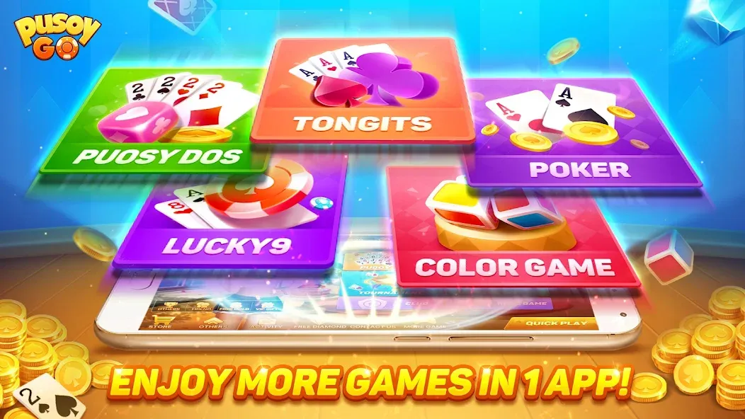 Pusoy Go-Competitive 13 Cards [MOD: безлимитные монеты и алмазы] Screenshot 5