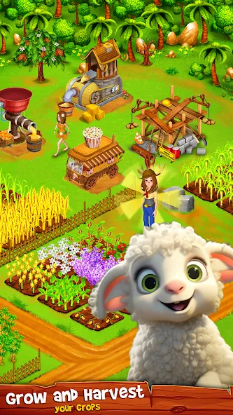 Country Valley Farming Game [MOD: безлимитные монеты и ресурсов] Screenshot 1