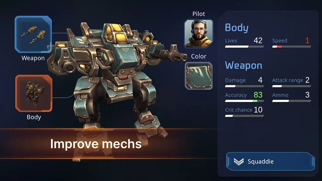 Concern: Mech Armored Front [MOD: безлимитные ресурсы и мощная броня] Screenshot 3