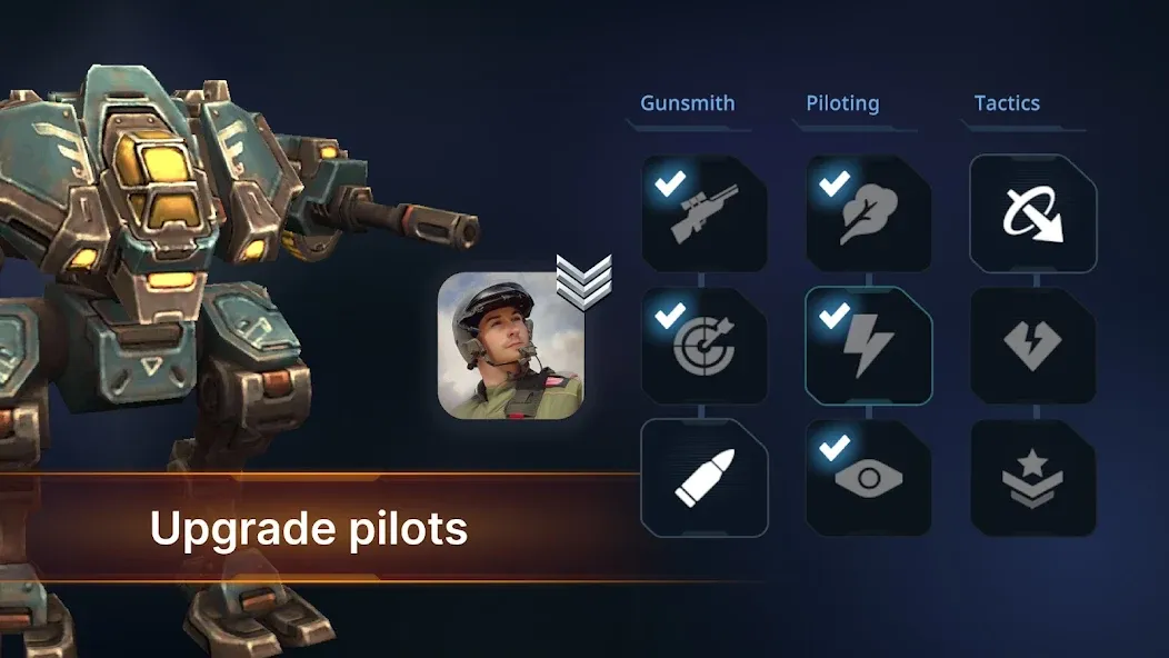 Concern: Mech Armored Front [MOD: безлимитные ресурсы и мощная броня] Screenshot 5