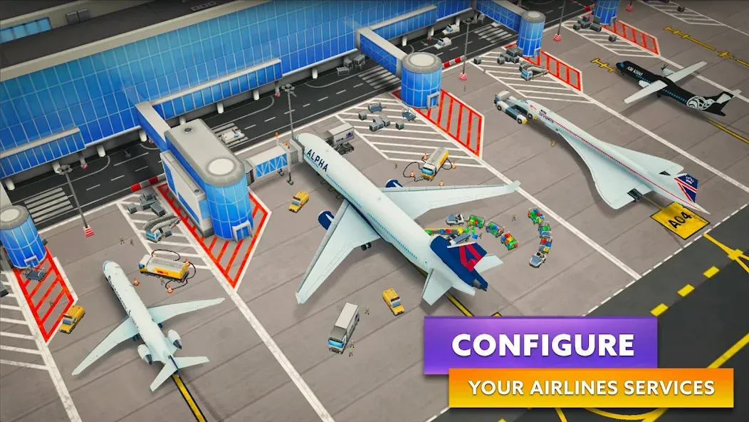 Airport Simulator: Tycoon Inc. [MOD: безлимитные деньги и все самолёты] Screenshot 3
