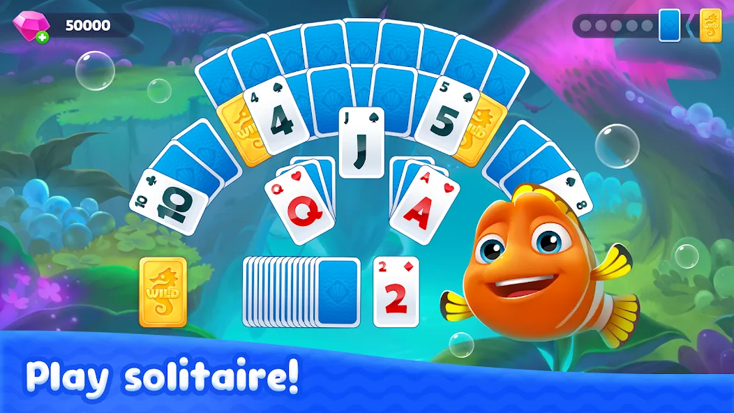 Fishdom Solitaire [MOD: безлимитные монеты и жизни] Screenshot 2