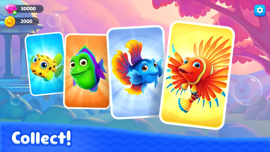 Fishdom Solitaire [MOD: безлимитные монеты и жизни] Screenshot 4