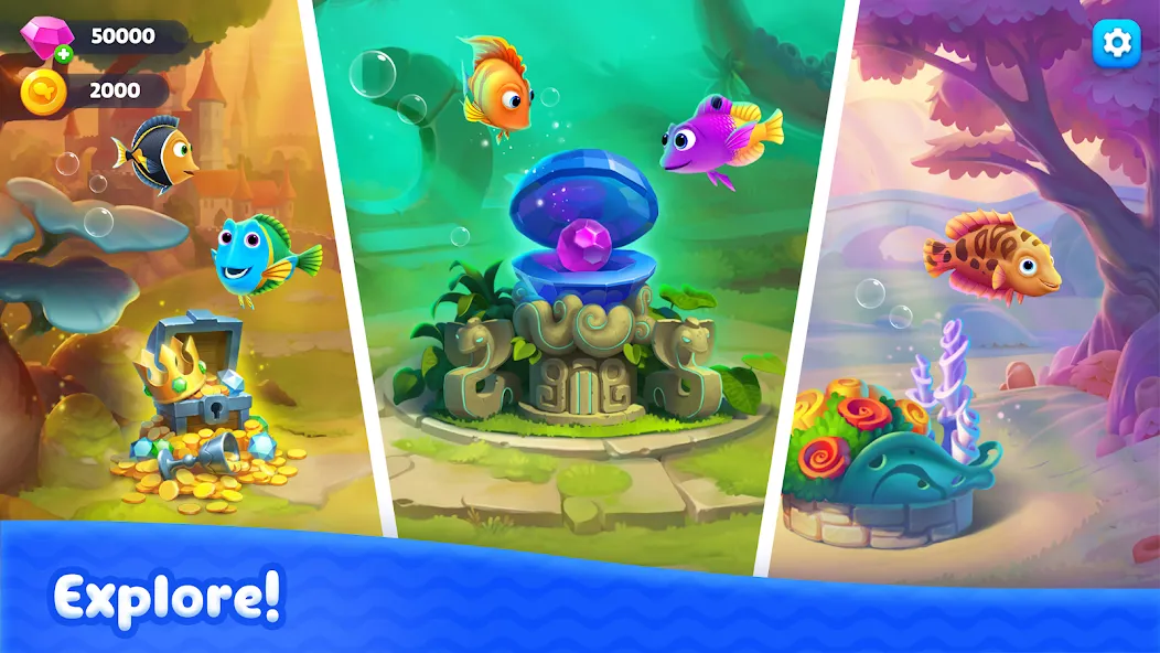 Fishdom Solitaire [MOD: безлимитные монеты и жизни] Screenshot 5