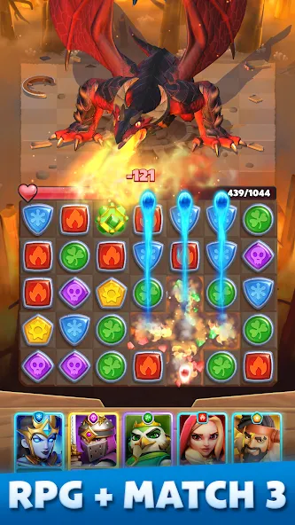 Puzzle Breakers: Champions War [MOD: безлимитные деньги и усиленные герои] Screenshot 1