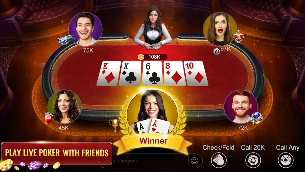 RallyAces Poker [MOD: безлимитные фишки и открытые столы] Screenshot 1