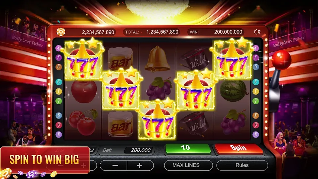 RallyAces Poker [MOD: безлимитные фишки и открытые столы] Screenshot 2