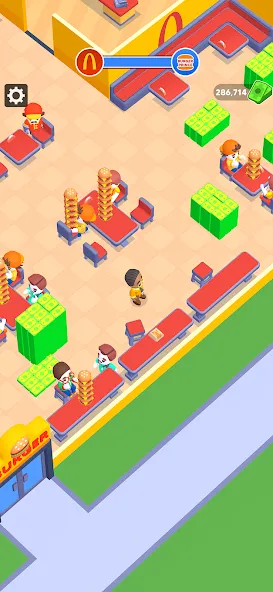 My Burger Shop: Burger Games [MOD: безлимитные деньги и все уровни] Screenshot 1