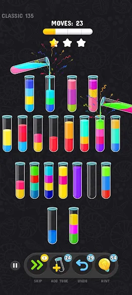 Color Water Sort Puzzle Games [MOD: без рекламы и все уровни открыты] Screenshot 3