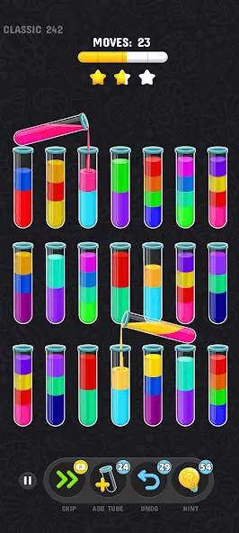 Color Water Sort Puzzle Games [MOD: без рекламы и все уровни открыты] Screenshot 5