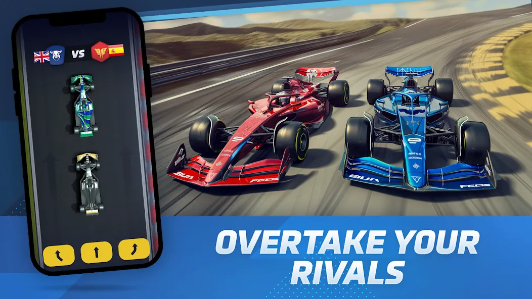 Racing Rivals: Team Car Game [MOD: безлимитные деньги и открыты все машины] Screenshot 1