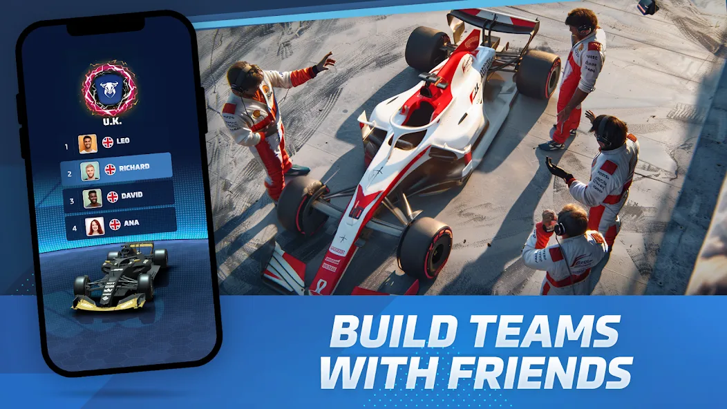 Racing Rivals: Team Car Game [MOD: безлимитные деньги и открыты все машины] Screenshot 2