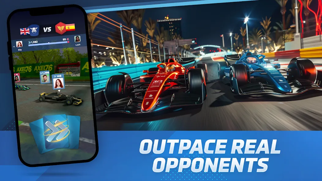 Racing Rivals: Team Car Game [MOD: безлимитные деньги и открыты все машины] Screenshot 3