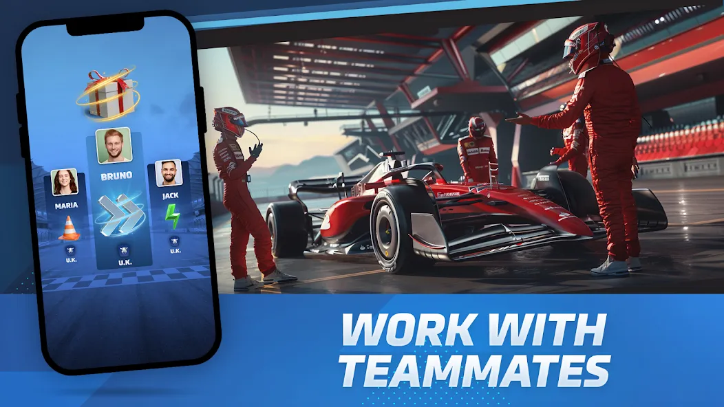 Racing Rivals: Team Car Game [MOD: безлимитные деньги и открыты все машины] Screenshot 4