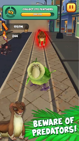 Kakapo Run: Animal Rescue Game [MOD: безлимитные монеты и жизни] Screenshot 2