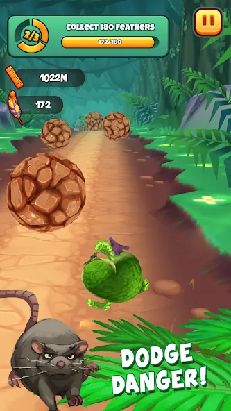 Kakapo Run: Animal Rescue Game [MOD: безлимитные монеты и жизни] Screenshot 4