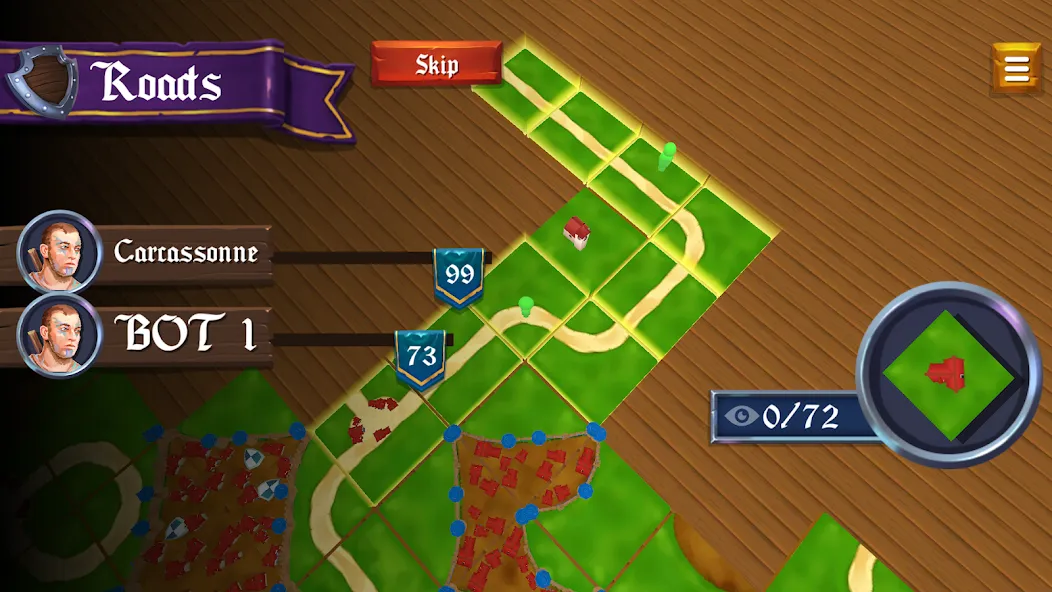 War of Carcassonne board Games [MOD: безлимитные ресурсы и открытые уровни] Screenshot 5