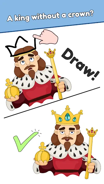 DOP: Draw One Part [MOD: безлимитные подсказки и монеты] Screenshot 1
