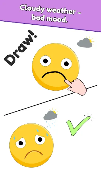 DOP: Draw One Part [MOD: безлимитные подсказки и монеты] Screenshot 2