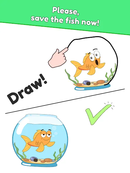 DOP: Draw One Part [MOD: безлимитные подсказки и монеты] Screenshot 5