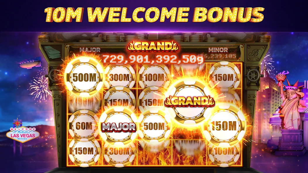 POP! Slots™ Vegas Casino Games [MOD: безлимитные монеты и бонусы] Screenshot 1