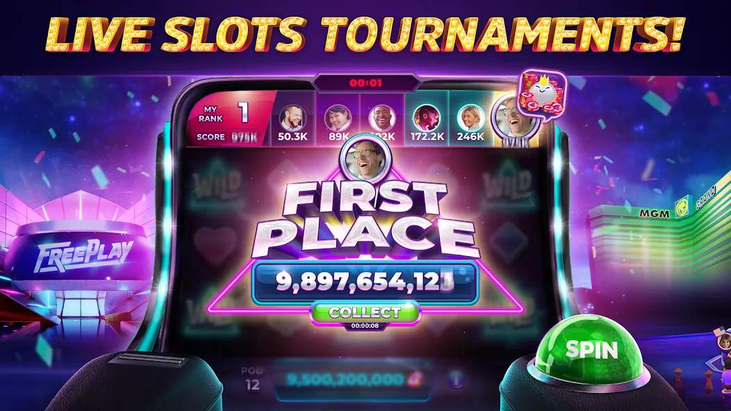 POP! Slots™ Vegas Casino Games [MOD: безлимитные монеты и бонусы] Screenshot 3