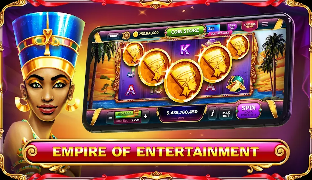 Caesars Slots: Casino Games [MOD: безлимитные монеты и бесплатные вращения] Screenshot 5