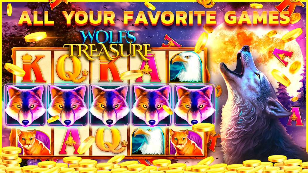 Legandary slots Casino Games [MOD: безлимитные монеты и бонусы] Screenshot 1